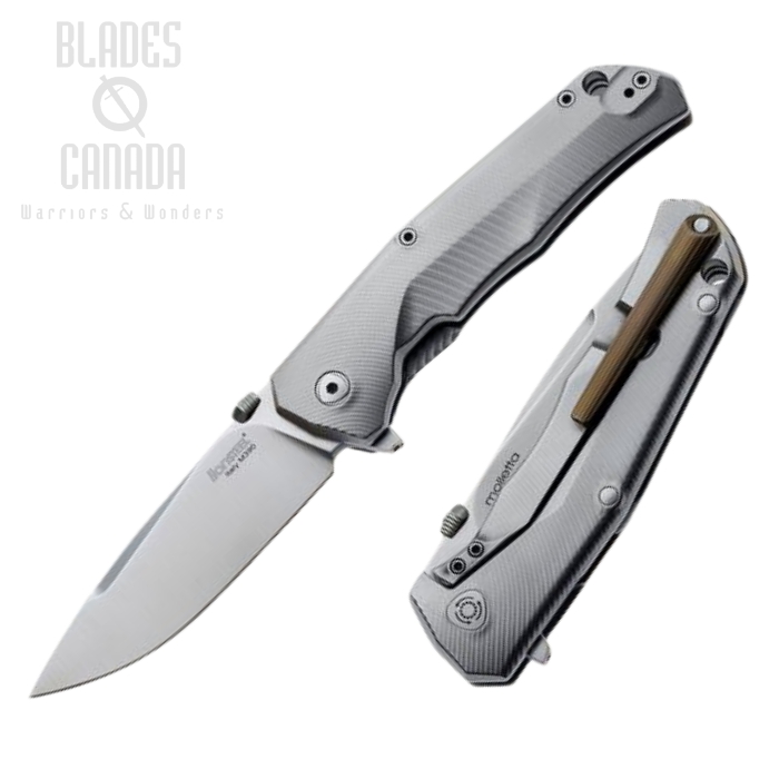 Lion Steel T.R.E. Exchange Flipper Framelock Knife, M390, Titanium Bronze TRE BR
